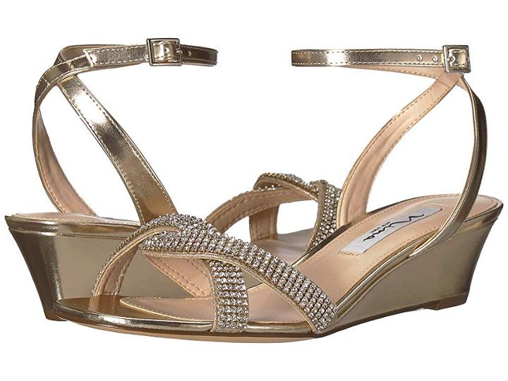 Nina Florina (soft Gold) Women's Wedge Shoes