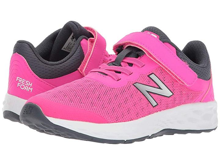 New Balance Kids Kvkayv1y (little Kid/big Kid) (pink Glo/thunder) Girls Shoes