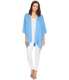 Echo Design Everyday Luxe Ruana (coastal Blue) Women's Short Sleeve Pullover