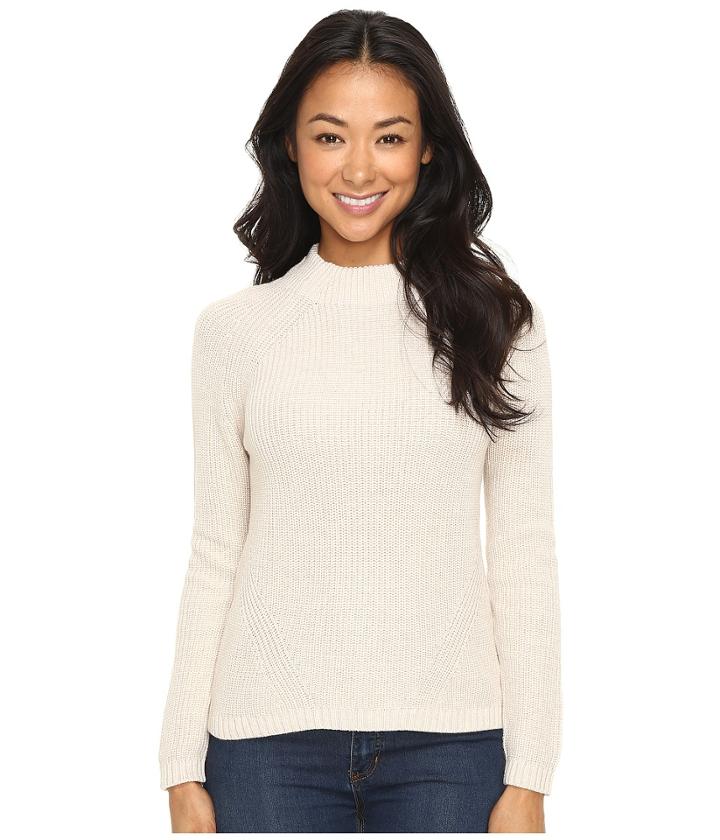 Pendleton Petite Rachel Pullover (natural Heather) Women's Long Sleeve Pullover