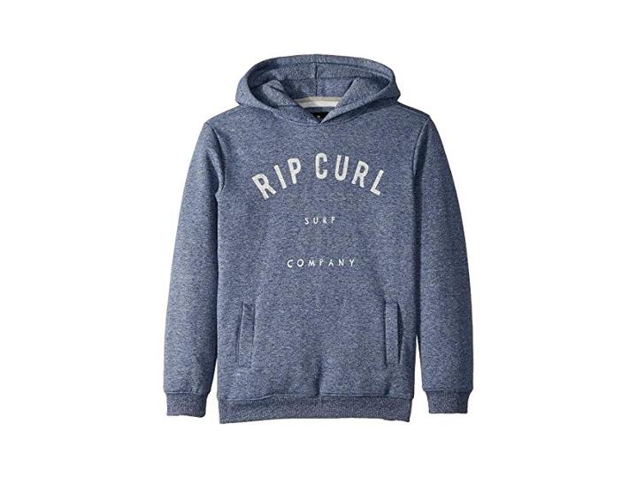 Rip Curl Kids Destination Prints Pullover Hoodie (big Kids) (navy) Boy's Sweatshirt