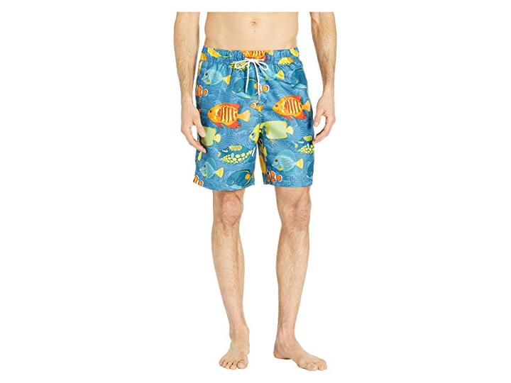 U.s. Polo Assn. Color Fish Swim Shorts (classic Navy) Men's Swimwear