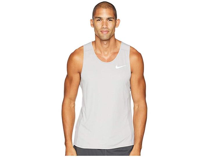 Nike Dry Miler Running Tank (atmosphere Grey/heather) Men's Sleeveless