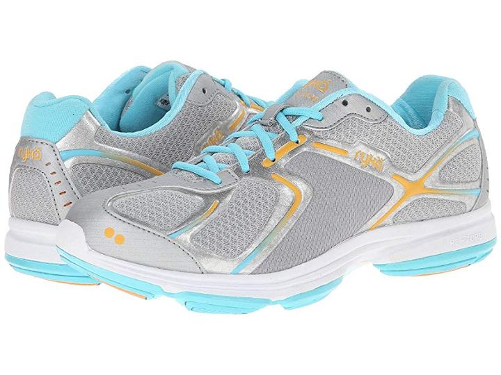Ryka Devotion (chrome Silver/nirvana Blue/tang Orange 1) Women's Shoes