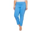 Krazy Larry Plus Size Pull-on Ankle Pants (blue) Women's Dress Pants