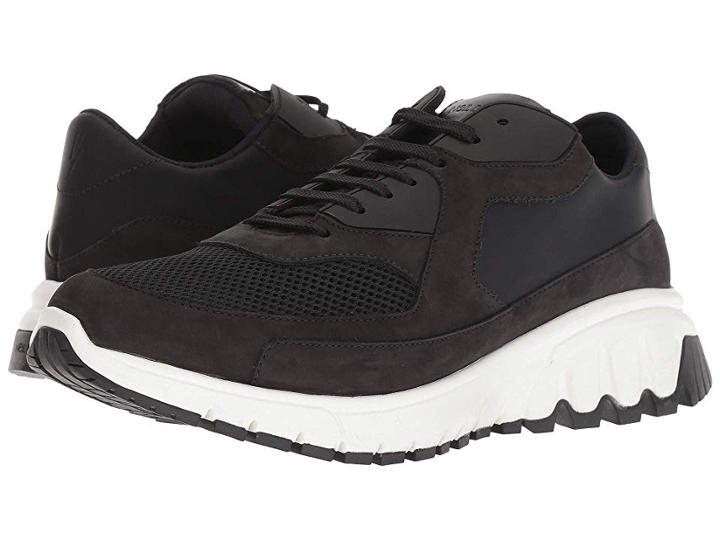 Neil Barrett Nubuck/mesh Urban Runner Sneaker (black/white) Men's Shoes