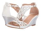 Patrizia Crystalize (white) Women's Wedge Shoes