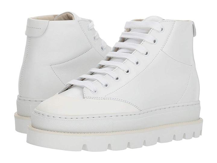 Mm6 Maison Margiela Cap Toe Platform High Top (white/white) Women's Shoes