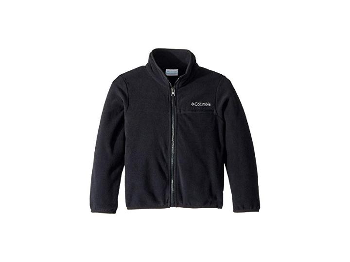Columbia Kids Mountain Cresttm Fleece Full Zip (little Kids/big Kids) (black) Boy's Fleece