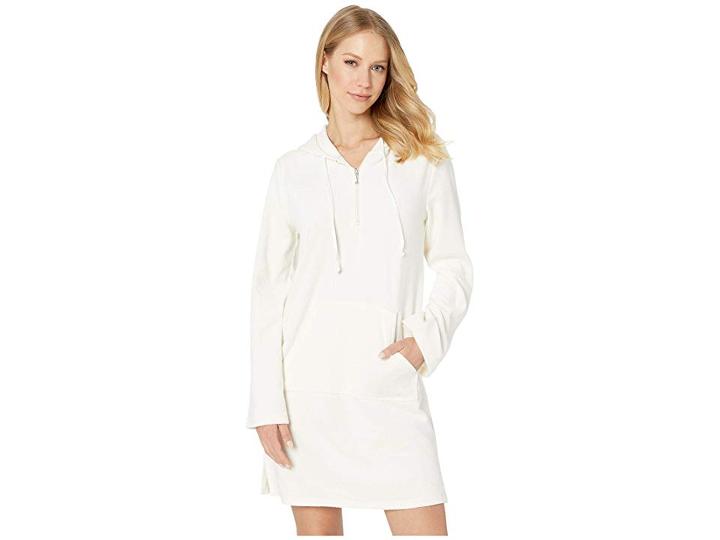 Juicy Couture Microterry Hooded Dress (angel) Women's Dress