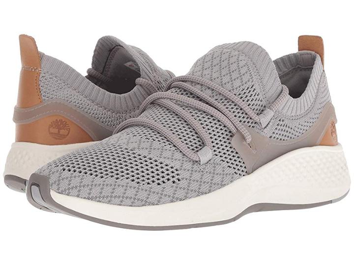 Timberland Flyroam Go Knit Chukka (light Grey Knit) Women's Lace Up Casual Shoes