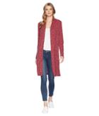 B Collection By Bobeau Jay Knit Duster (beet) Women's Clothing
