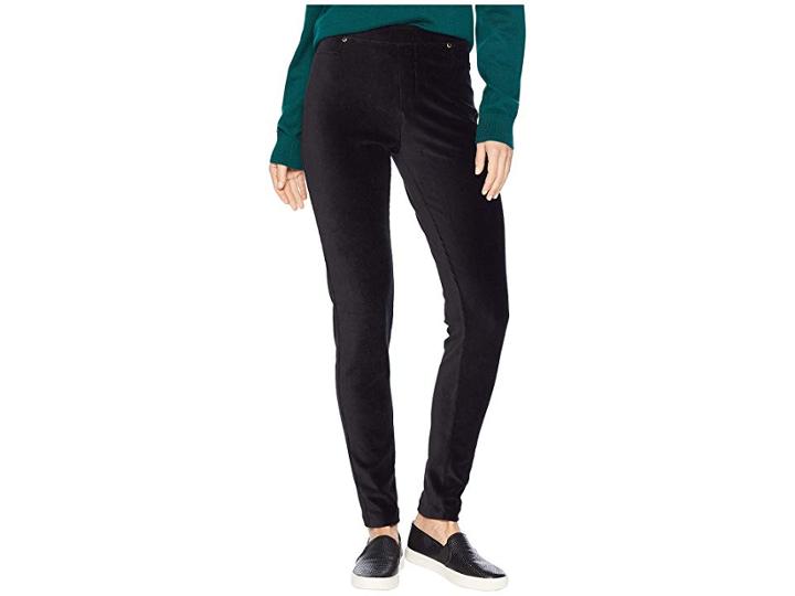 Calvin Klein Ribbed Leggings With Pocket (black) Women's Casual Pants