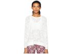 Kate Spade New York Athleisure Floral Mesh Long Sleeve Top (cream) Women's Clothing