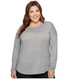 Lucy Extended Final Rep Long Sleeve Top (asphalt Heather) Women's Long Sleeve Pullover