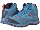 Keen Terradora Mid Waterproof (blue Coral/fiery Red) Women's Shoes