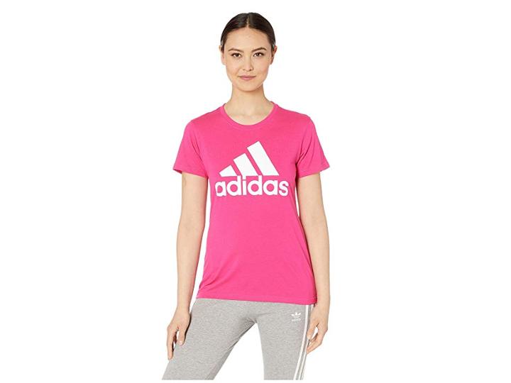 Adidas Badge Of Sport Classic Tee (real Magenta) Women's T Shirt