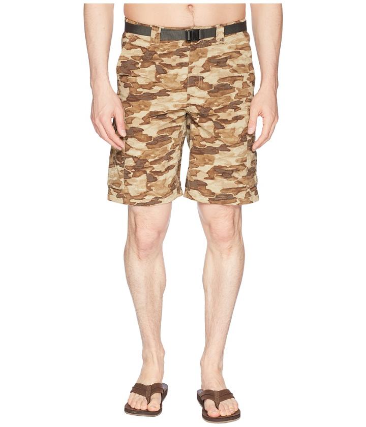 Columbia Silver Ridgetm Printed Cargo Short (british Tan) Men's Shorts