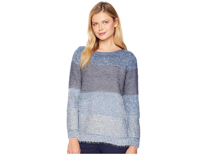 Tribal Long Sleeve Crew Neck Sweater (marine 2) Women's Sweater