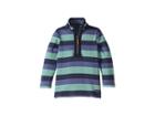 Joules Kids Dale Sweatshirt (toddler/little Kids/big Kids) (navy/green Multi Stripe) Boy's Sweatshirt