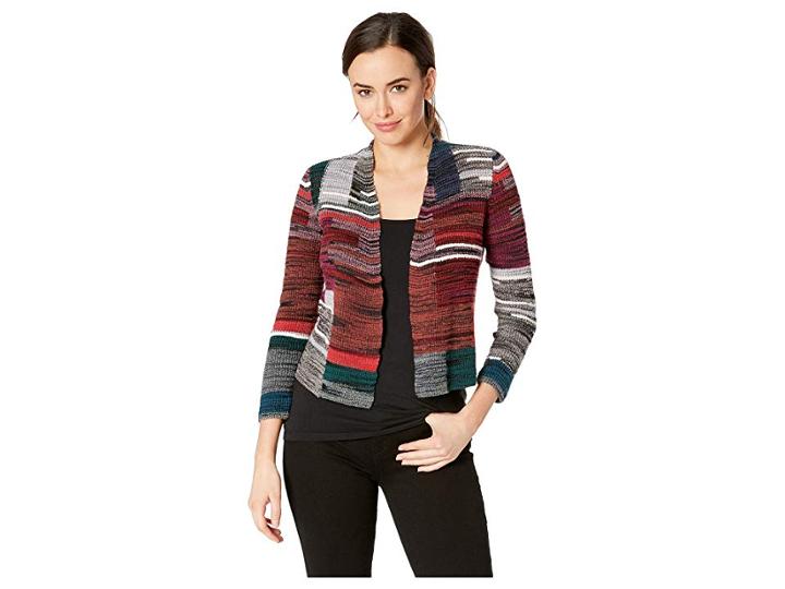 Nic+zoe Petite Total Eclipse Cardy (multi) Women's Sweater
