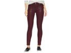 7 For All Mankind Ankle Skinny In Bordeaux Coated Color (bordeaux Coated Color) Women's Jeans