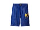 Nike Kids Kd Graphic Basketball Shorts (little Kids/big Kids) (rush Blue/white/amarillo/amarillo) Boy's Shorts