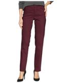 Chaps Double Cloth Skinny Pants (italian Red) Women's Casual Pants
