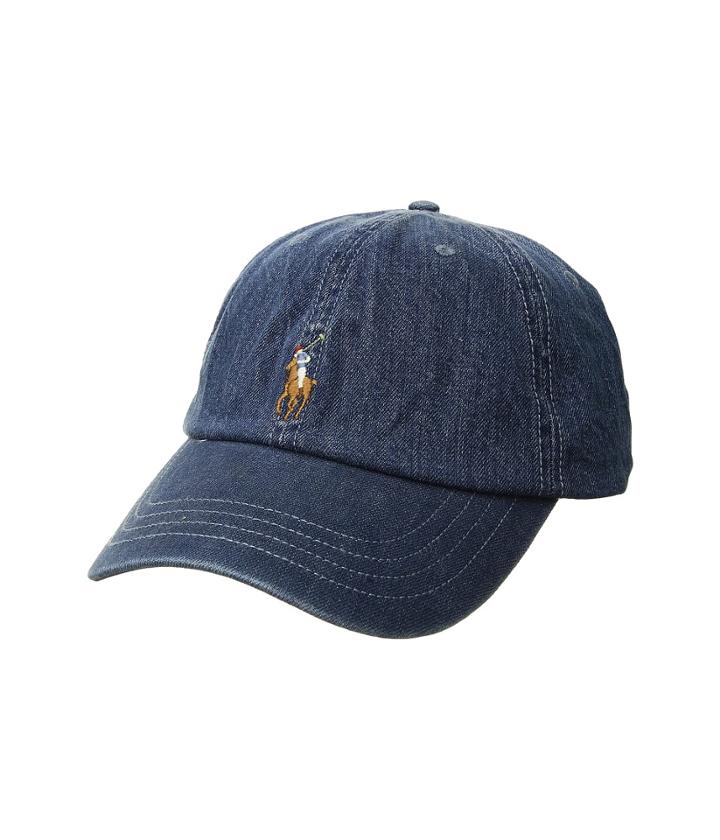 Polo Ralph Lauren Denim Classic Sport Cap (medium Wash) Caps
