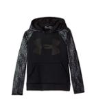 Under Armour Kids Armour Fleece Big Logo Printed Hoodie (big Kids) (black/black/black) Boy's Sweatshirt