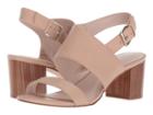 Nine West Forli Block Heel Sandal (light Natural Leather) Women's Shoes