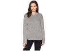 Nally & Millie French Terry Long Sleeve Top With Open Back (moon) Women's Clothing