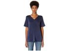 Eileen Fisher V-neck Short Sleeve Box-top (midnight) Women's Clothing