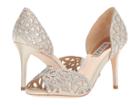 Badgley Mischka Harris (ivory Satin/kid Suede) High Heels