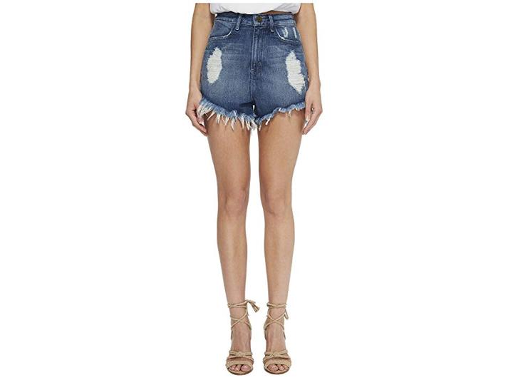 Show Me Your Mumu Wyoming High-waisted Shorts (surf/bullhead Stamp) Women's Shorts