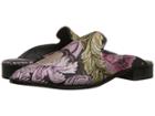 Shellys London Cantara Mule (black Floral) Women's Flat Shoes