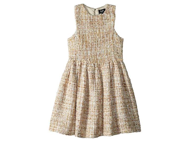 Bardot Junior Vie Boucle Dress (big Kids) (gold Boucle) Girl's Dress