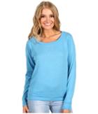 Alternative Eco-heather Slouchy Pullover (eco True Turquoise) Women's Long Sleeve Pullover