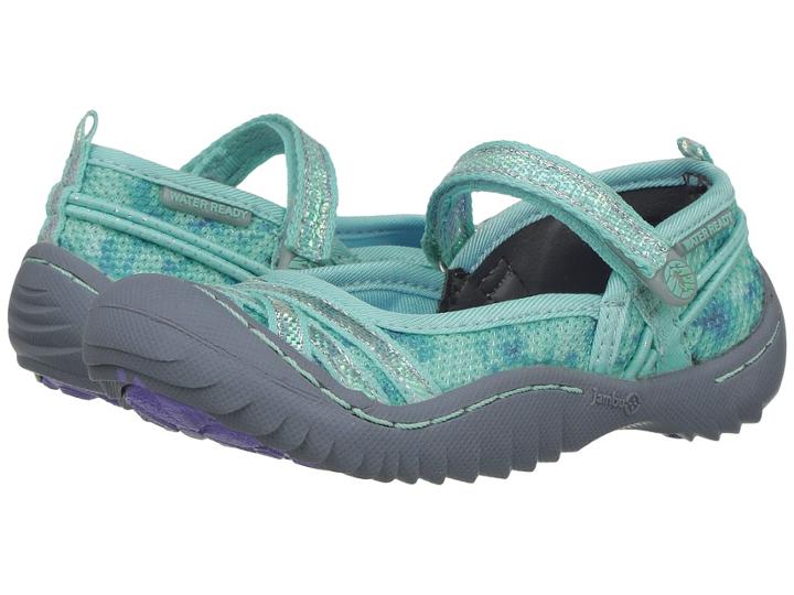 Jambu Kids Fia (toddler/little Kid/big Kid) (aqua/floral) Girls Shoes