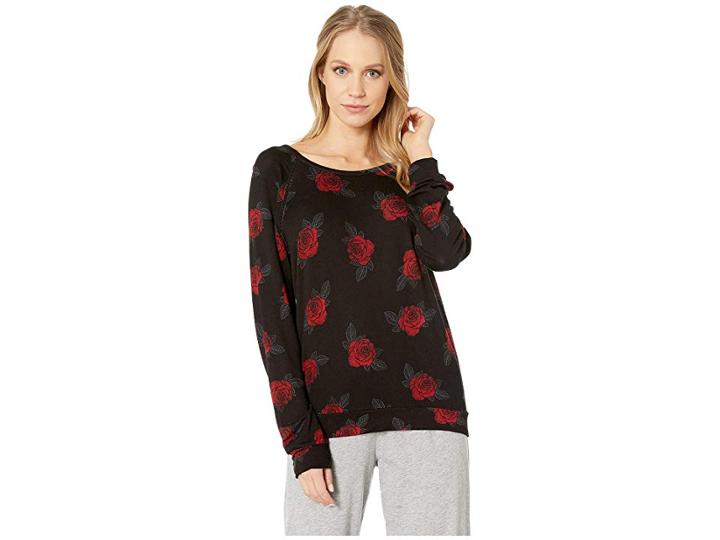 P.j. Salvage True Love Heart Sweater (black) Women's Sweater