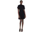 Kate Spade New York So Foxy Ruffle Studded Sweater Dress (black) Women's Dress