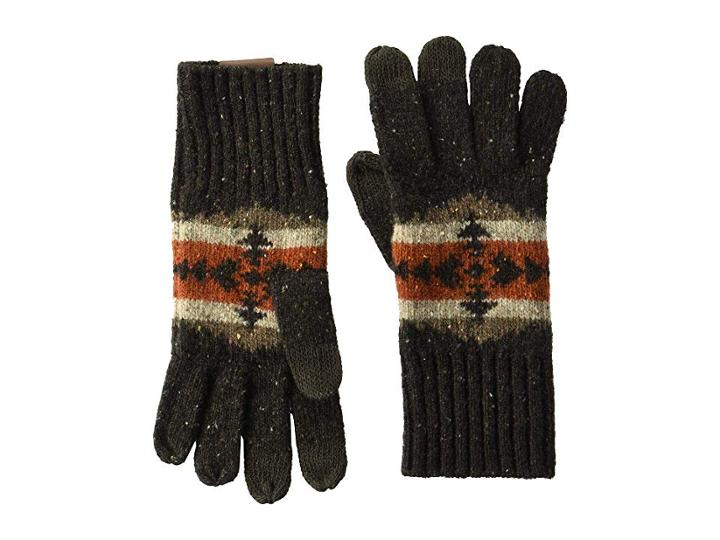 Pendleton Knit Gloves (hawkeye Brown) Over-mits Gloves