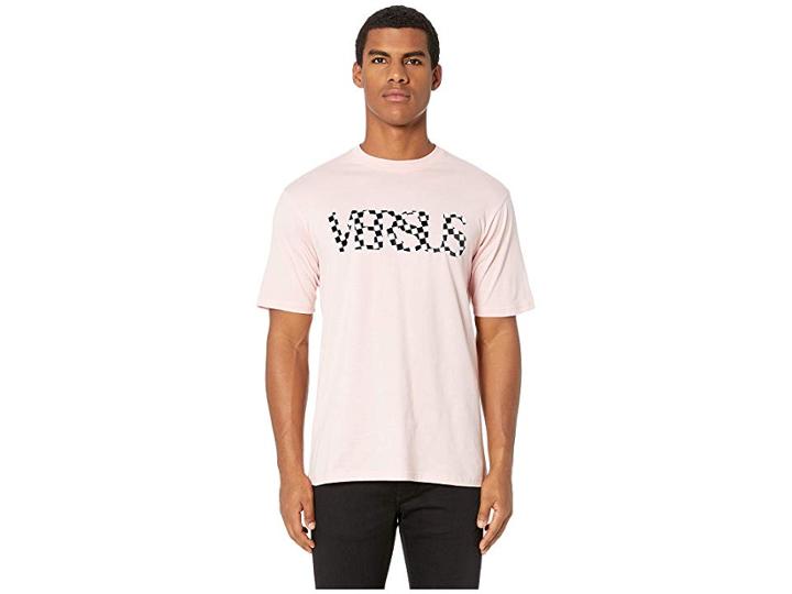 Versus Versace Checkerboard Versus Logo T-shirt (rose) Men's T Shirt