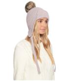 Ugg Trapper With Fur Pom (sterling Heather Multi) Cold Weather Hats