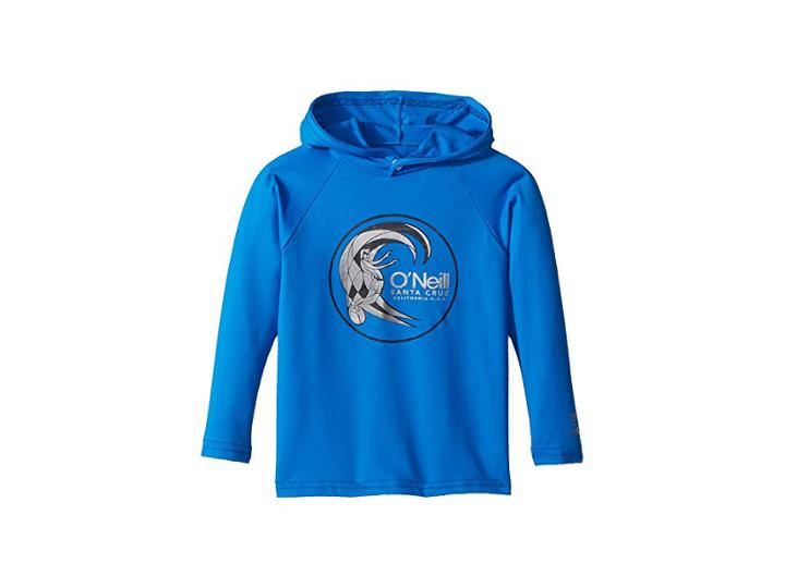 O'neill Kids Skins Hoodie (infant/toddler/little Kids) (ocean) Boy's Swimwear