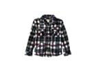 Appaman Kids Extra Soft Flannel Snow Fleece Shirt (toddler/little Kids/big Kids) (white/navy Plaid) Boy's Clothing