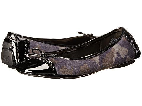 Anne Klein Buttons (navy Multi Black) Women's Flat Shoes