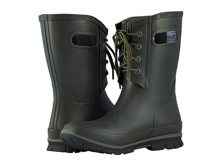 Bogs Amanda 4-eye Boot (dark Green) Women's Boots