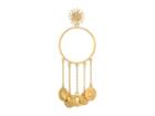 Vince Camuto Post Earrings With Charms (matte Gold) Earring