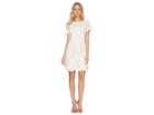 Vince Camuto Lace Shift Dress With Scallop Details At Hem (ivory) Women's Dress